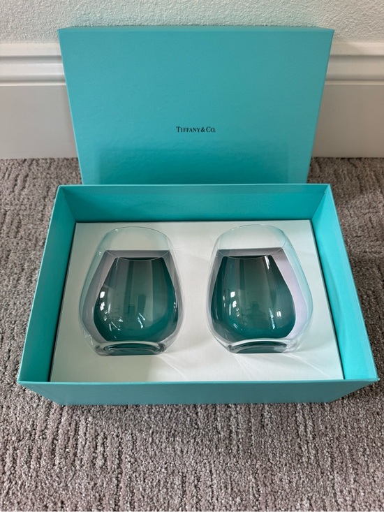 Tiffany & Co. Other - Tiffany & Co. Stemless Wine Glasses - Set of 2